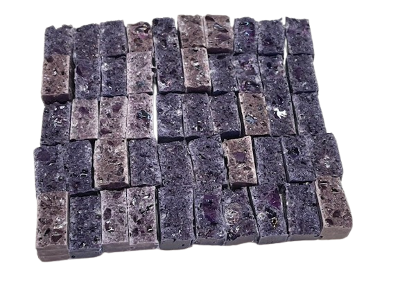 Synthetic marble/glass mosaic tiles Amethyst